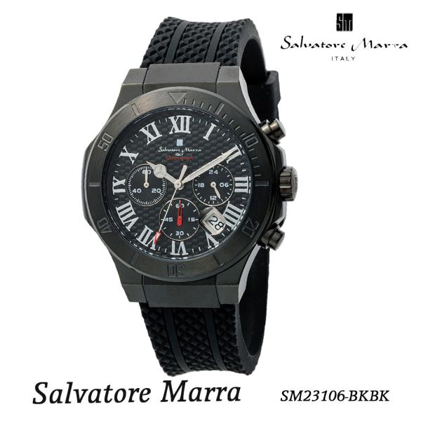 メンズ腕時計 Salvatore Marra サルバトーレマーラ クロノグラフ  ラバーベルト  S...