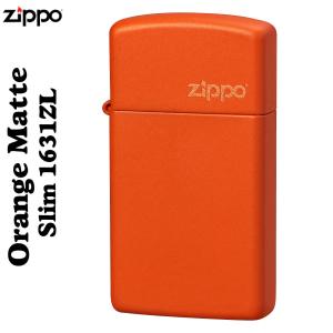 父の日：ZIPPO ジッポ ライター オレンジマットジッポ スリム zippo slim#1631ZLジッポ ライター  送料無料（ネコポス対応）