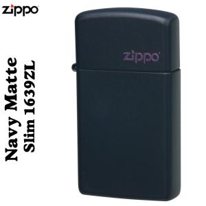 (ZIPPO)ネイビーマットジッポ・スリム#1639ZL  送料無料 （ネコポス対応）｜jackal