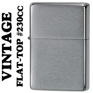 ZIPPO ZIPPOフラットトップビンテージ・ブラッシュクローム(ラインあり 