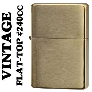 zippo ライター ジッポ フラットトップビンテージ ブラッシュブラス 1937 #240CC   ighter SOLID BRASS
