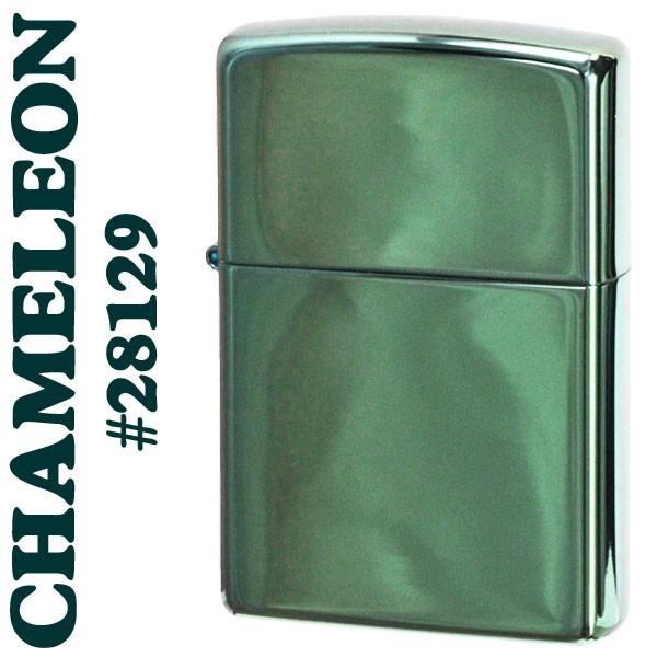 ZIPPO ジッポ ライター 28129 CHAMELEON　カメレオン グリーン シンプル プレゼ...