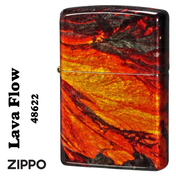 zippo ジッポーライターLava Flowデザイン 溶岩流　2023モデル #48622  カッ...