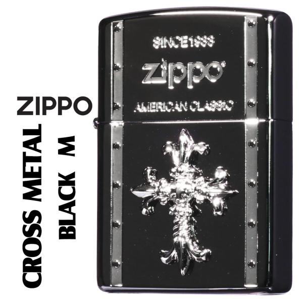 zippo ジッポーライター クロスメタル BLACK M ガンメタル 人気のシリーズ CRBK-M...
