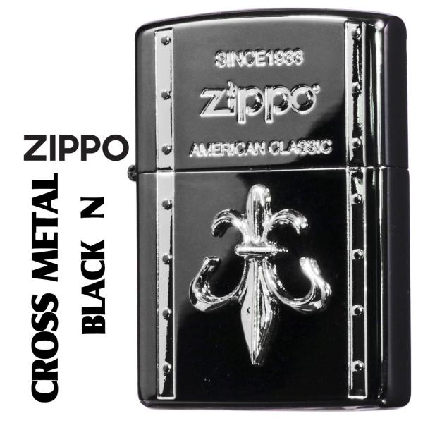 zippo ジッポーライター クロスメタル BLACK N ガンメタル 人気のシリーズ CRBK-N...