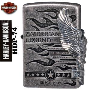 父の日：zippo(ジッポーライター)ハーレーダビットソン 日本国内限定 2018年モデル サイドメタル HDP-74(送料無料)｜jackal