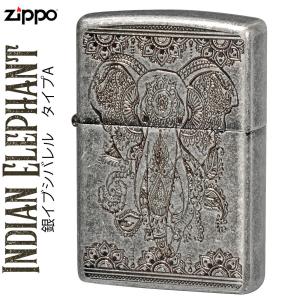 zippo (ジッポーライター) インディアン エレファント (A) 銀イブシバレルの商品画像