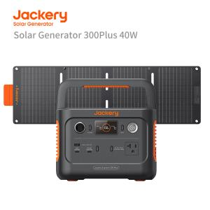 【4/14~4/18限定 20％OFFクーポン】Jackery Solar Generator 300 Plus 40W Mini ポータブル電源 ソーラーパネル セット 288Wh/300W SolarSaga 40 1枚｜jackery-japan