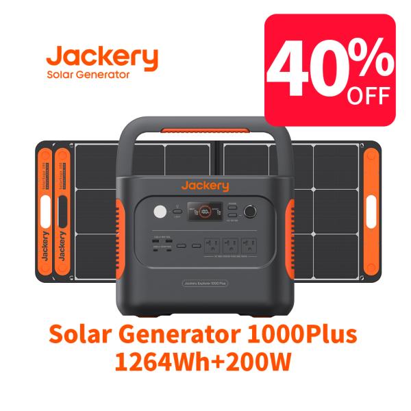 【5/22~5/23限定 33%OFFクーポン+5%ポイント】Jackery Solar Gener...