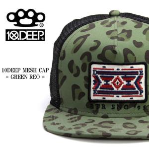 10DEEP JET CAP CAMP 帽子 ヒョウ柄 メッシュ キャップ ダンス シンプル ストリ...