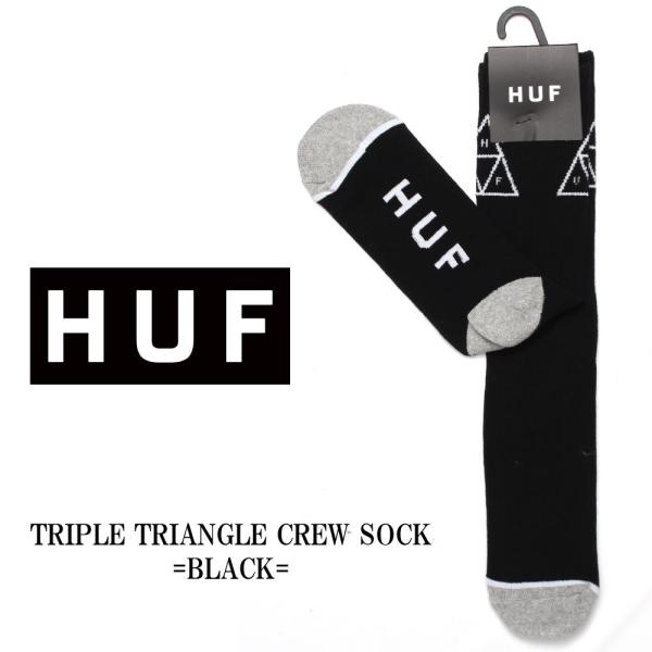 HUF ハフ 靴下 TRIPLE TRAIANGL CREW SOCKS ハフ スケート ソックス ...