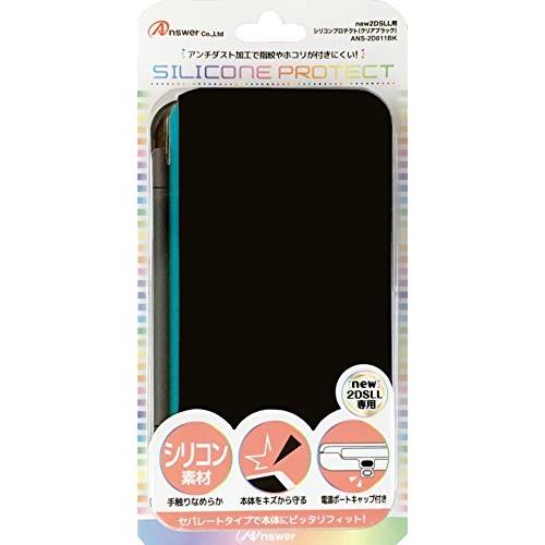 new2DSLL用 シリコンプロテクト (クリアブラック) [video game]