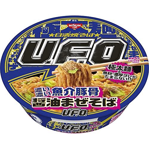 日清食品 日清焼そばU.F.O. 濃い濃い 魚介豚骨 醤油まぜそば 111g×12個