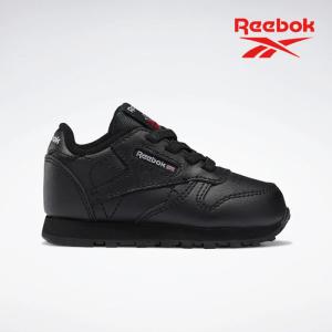 リーボック キッズ スニーカー クラシック レザー 黒 REEBOK CLASSIC LEATHER 100001399 ローカット｜jackpot-store