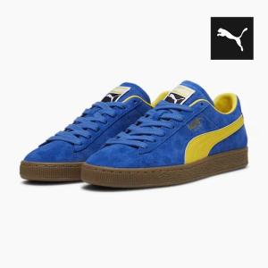 プーマ スウェード テラス スニーカー ユニセックス PUMA SUEDE TERRACE 396451-01 メンズ レディース スエード スニーカー 青黄色｜jackpot-store