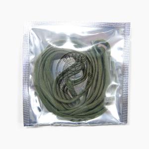 毎日発送 GETABACO COTTON LACES OLIVE[ゲタバコ コットンレース 5mm/120cm オリーブグリーン][シューレース/靴紐/日本製/平紐/カーキ/スニーカー]｜jackpot-store