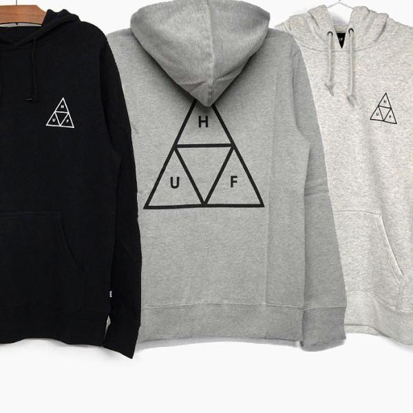 ハフ パーカー HUF TT PULLOVER HOODIE 黒/グレー メンズ プルオーバー 長袖...