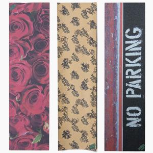 MOBGRIP モブグリップ デッキテープ デザイン グリップテープ スケートボード クリア 透明 ローズ ブーケ NO PARKING｜jackpot-store