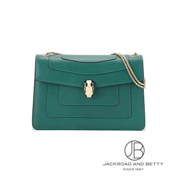 ブルガリ BVLGARI セルペンティ フォーエバー クロスボディ バッグ グリーン 緑 35362...