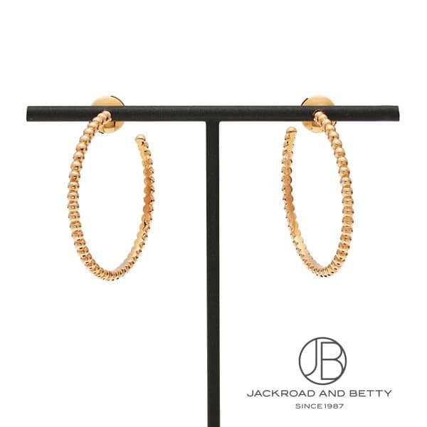 ヴァンクリーフ&amp;アーペル VAN CLEEF&amp;ARPELS ペルレ ゴールドパール フープ ピアス ...