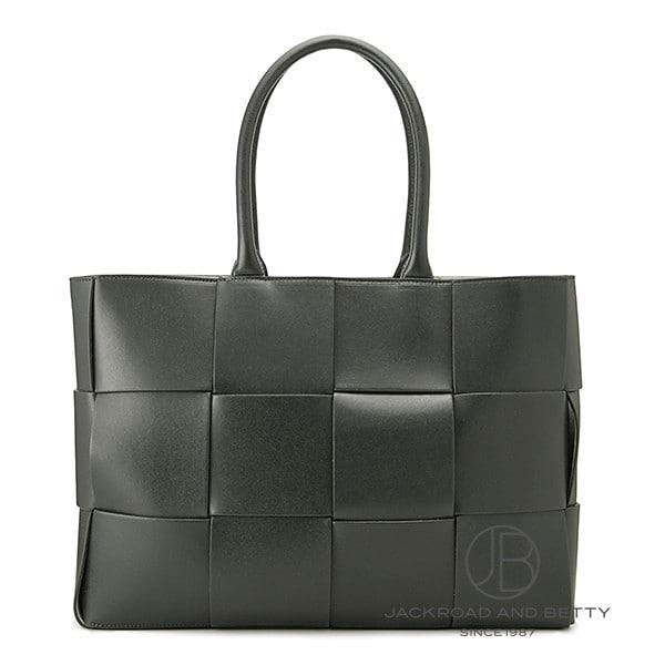 ボッテガ・ヴェネタ BOTTEGA VENETA ミディアム アルコ トートバッグ  カーキ 756...