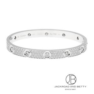 カルティエ CARTIER ラブブレスレット クラシックモデル パヴェダイヤ 16 N6727416 中古 ジュエリー ブランドジュエリー