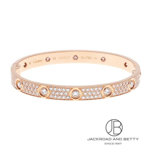 カルティエ CARTIER ラブブレスレット クラシックモデル パヴェダイヤ 16 N6727216...
