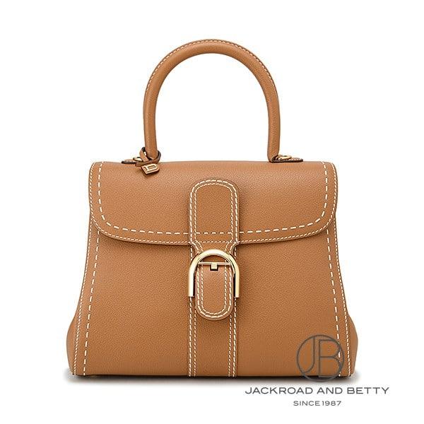 デルヴォー DELVAUX ブリヨン MM サーピケ ハンドバッグ ベジタル ブラウン AA0483...