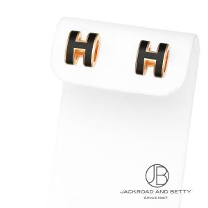 HERMES（エルメス） ポップH ミニ ピアス ノワール ブラック 黒 
