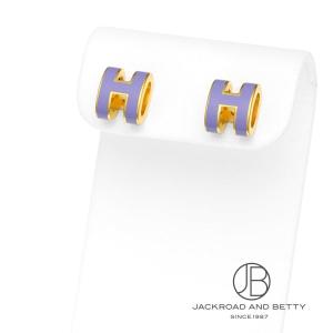 エルメス HERMES ポップH ミニ ピアス リラ 紫 新品 ジュエリー ブランドジュエリー｜jackroad