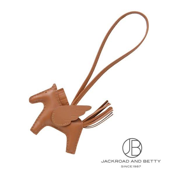 エルメス HERMES ロデオ チャーム ペガサス PM ソーゴールド ブラウン H083010CA...