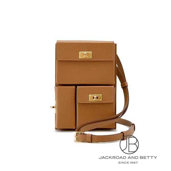 エルメス HERMES ケリー マルチポケット トゥーゴー ゴールド ブラウン H085433CC3...