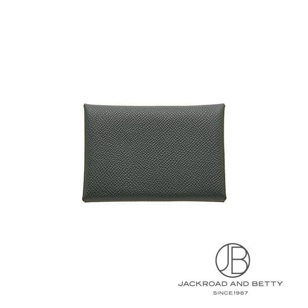 エルメス HERMES カルヴィ デュオ カードケース ヴェールフォンセ グリーン 緑 新品 バッグ...