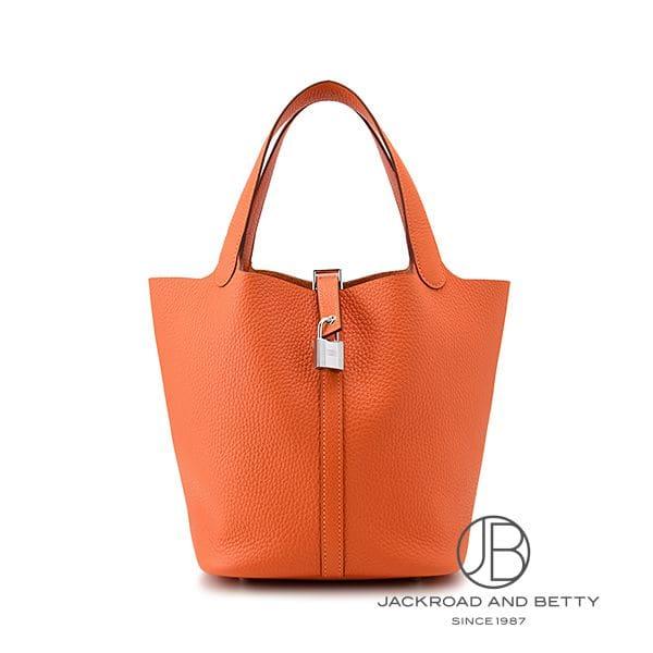 エルメス HERMES ピコタンロックMM タンジェリン オレンジ H060991CK5K 新品 バ...