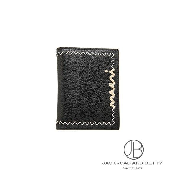 マルニ MARNI ブラック 二つ折りウォレット マルニシンボル刺繍入り PFMOQ14Q11P65...