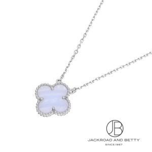ヴァンクリーフアンドアーペル VANCLEEF & ARPELS  VCARA46100 ヴィンテージアルハンブラ K18WGダイヤモンドネックレス メンズ ヴァンクリーフ&アーペル VAN CLEEF&ARPELS ヴィンテージ アルハンブラ