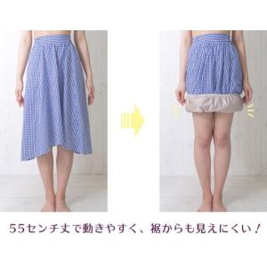 ペチコート トイレで便利な裾ゴム入りペチスカー...の詳細画像3