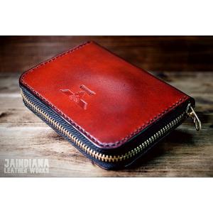 手縫い革財布 ハンドメイドサドルレザーハーフウォレット YH-9