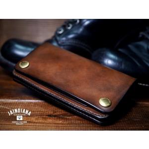 ショートトラッカーウォレット『Type04』クロムエクセル/ブラック