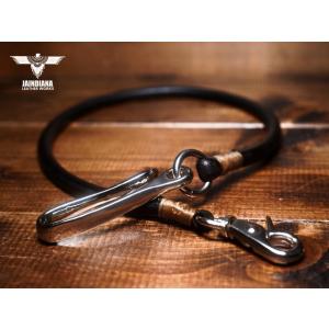 丸牛ウォレットロープ ラウンドコードウォレットロープ ニッケルフック