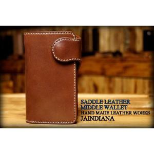サドルレザー・トラッカーウォレット ナチュラル : JAINDIANA - 通販