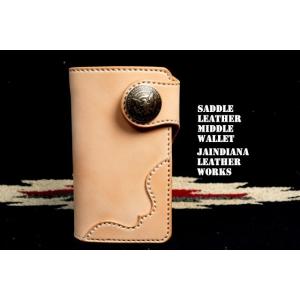 サドルレザー・トラッカーウォレット ナチュラル : JAINDIANA - 通販
