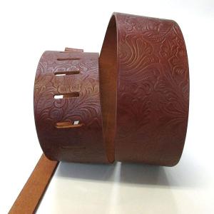 ギターストラップ ゼマイティス Zemaitis オフィシャル本革ストラップ 2003年製 鏃形エンブレム ZEMAITIS レザー Leather Embossed ギター