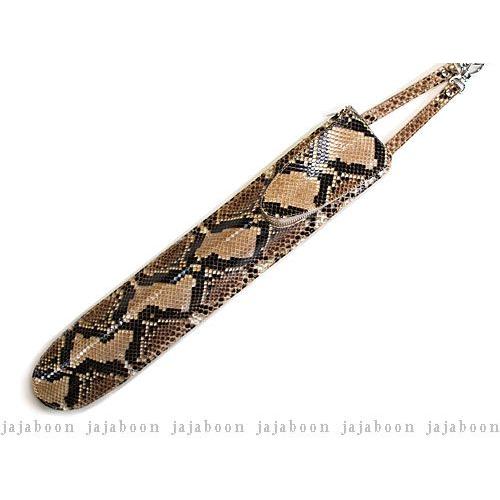 JAJABOON ドラムスティックケース　スリム ダイヤモンドパイソン 蛇革+牛革（レザー）製