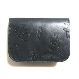 Roen（ロエン） 財布 メンズ 長財布 スカル レザー 二つ折り長財布