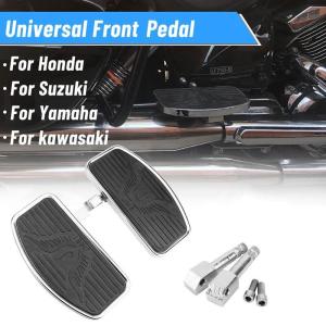 バイク フロント フット ペグ Floorboards フット ボード ヤマハ ドラッグスター/Vstar XVS 400 650 ホンダ スズキ 汎用品