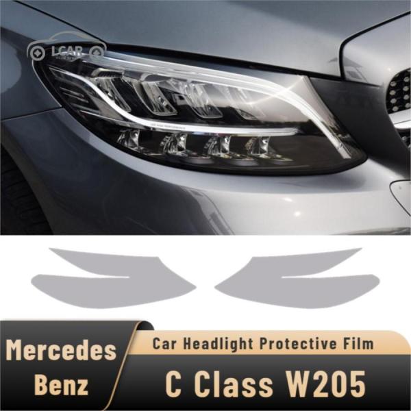 ベンツ C クラス W205 AMG 2015年-On ヘッドライト テールライト プロテクト フィ...