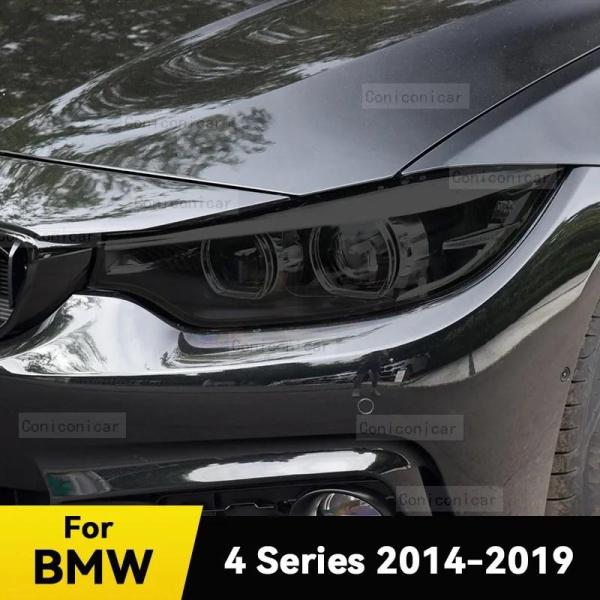 BMW 4 シリーズ F32 F33 F36 2014年-2019年 ヘッドライト スモーク ブラッ...