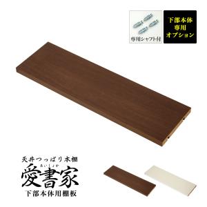 (専用オプション品) 天井つっぱり本棚愛書家専用 下部本体用棚板 日本製