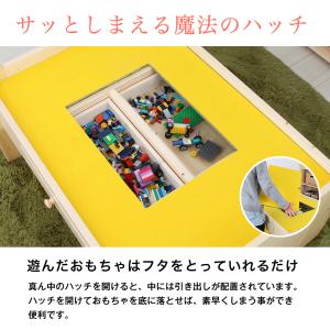 天然木キッズ プレイテーブル 幅120cm キ...の詳細画像3